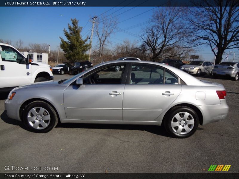 Bright Silver / Gray 2008 Hyundai Sonata GLS
