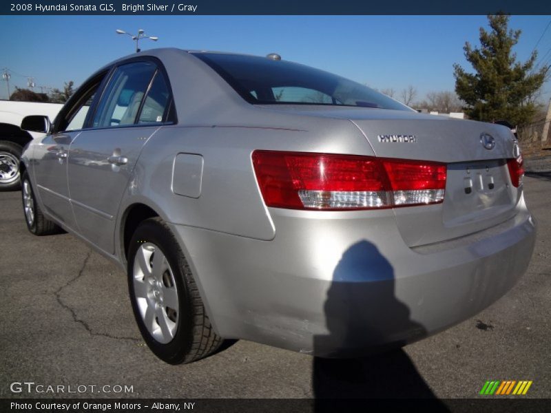 Bright Silver / Gray 2008 Hyundai Sonata GLS