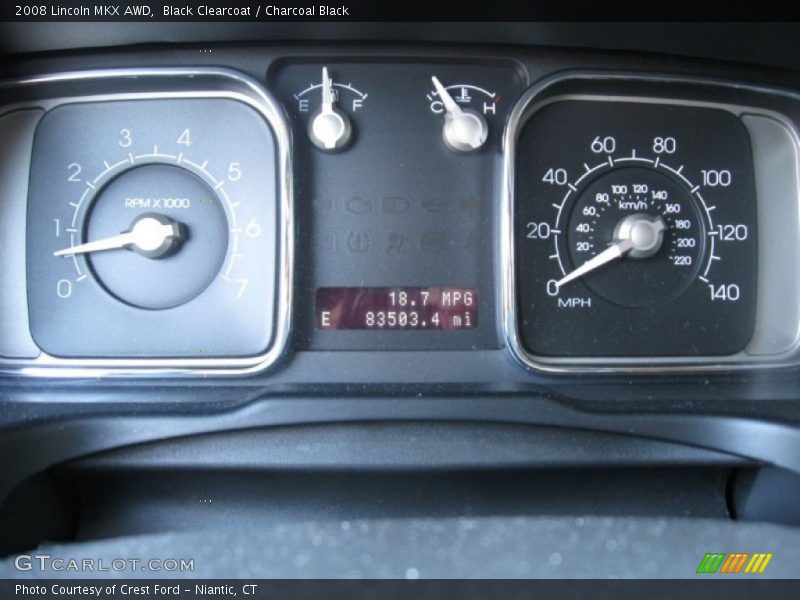 Black Clearcoat / Charcoal Black 2008 Lincoln MKX AWD
