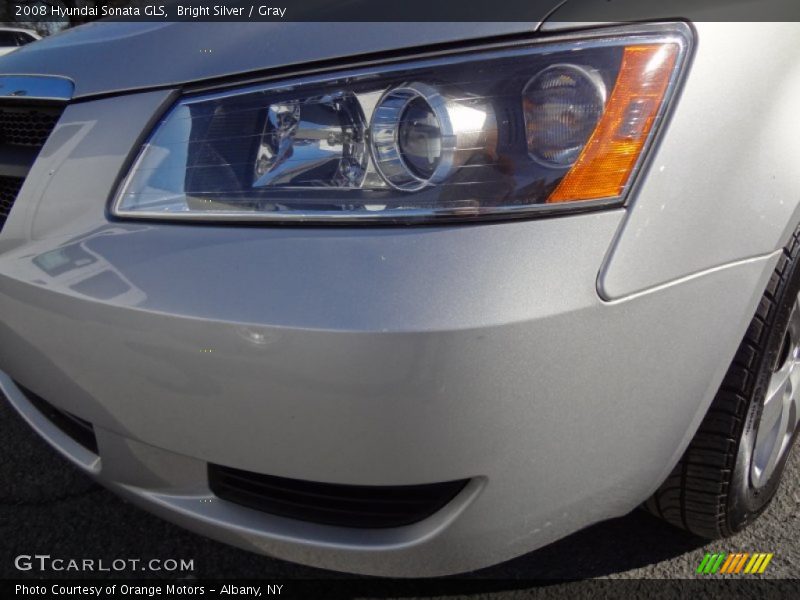 Bright Silver / Gray 2008 Hyundai Sonata GLS