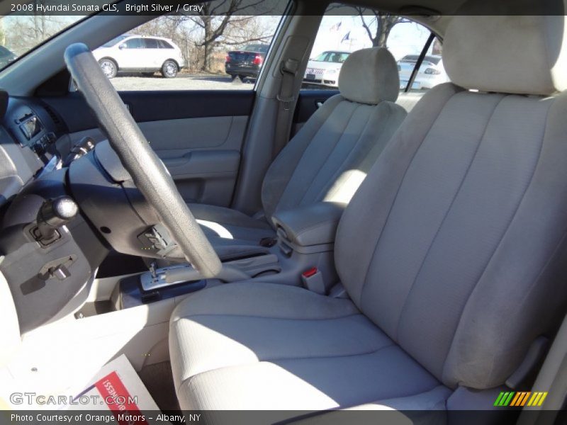 Bright Silver / Gray 2008 Hyundai Sonata GLS