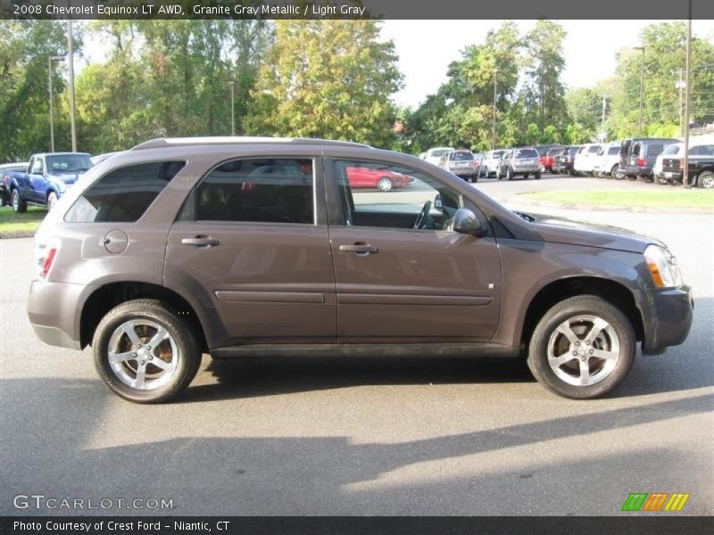 Granite Gray Metallic / Light Gray 2008 Chevrolet Equinox LT AWD