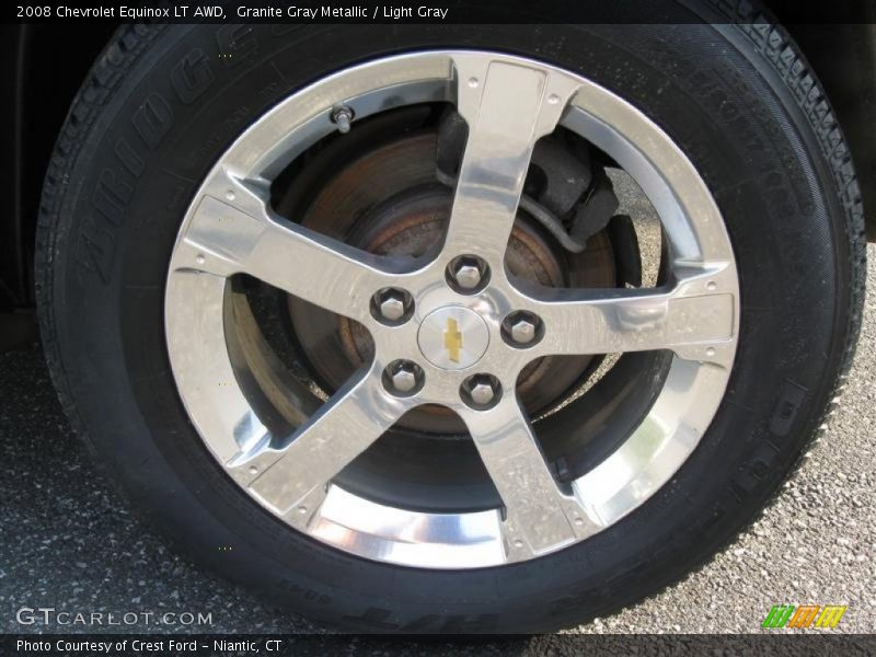 Granite Gray Metallic / Light Gray 2008 Chevrolet Equinox LT AWD