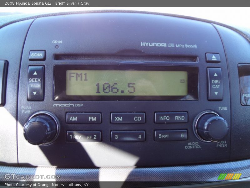 Bright Silver / Gray 2008 Hyundai Sonata GLS