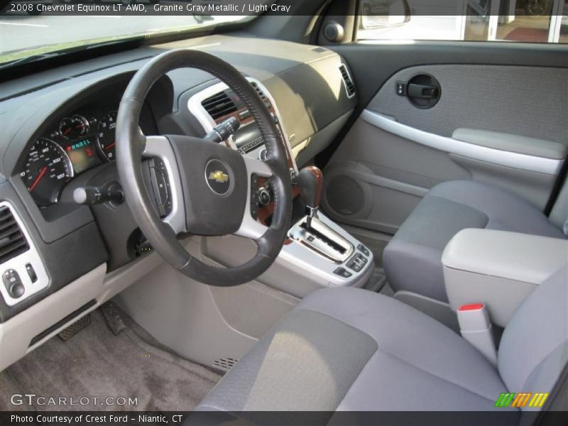 Granite Gray Metallic / Light Gray 2008 Chevrolet Equinox LT AWD