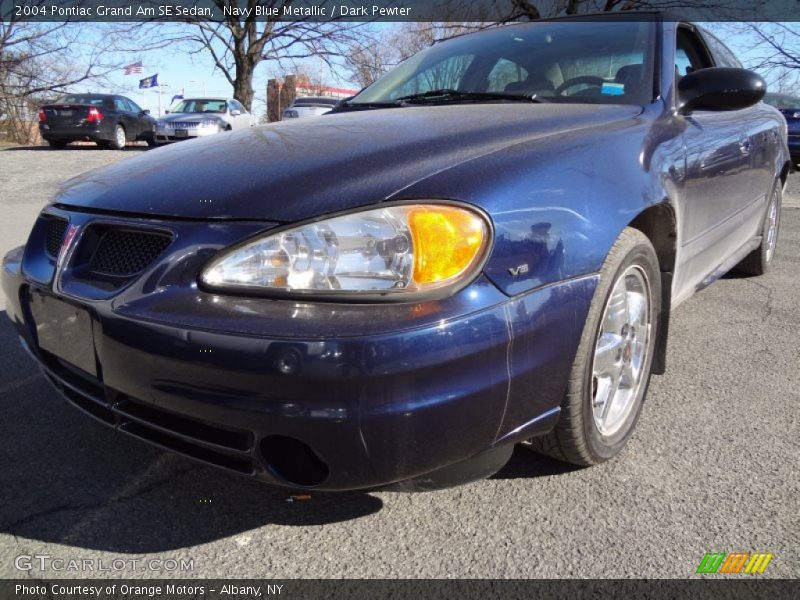 Navy Blue Metallic / Dark Pewter 2004 Pontiac Grand Am SE Sedan