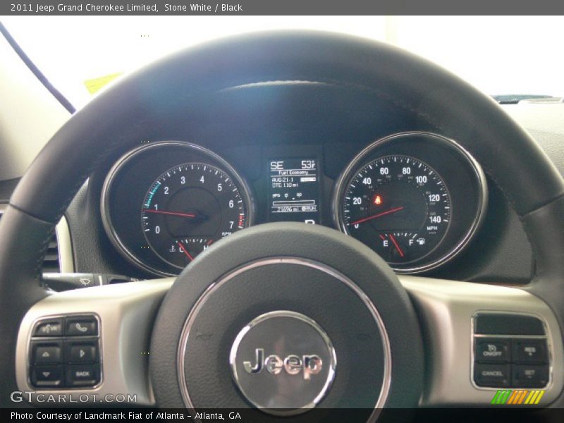 Stone White / Black 2011 Jeep Grand Cherokee Limited