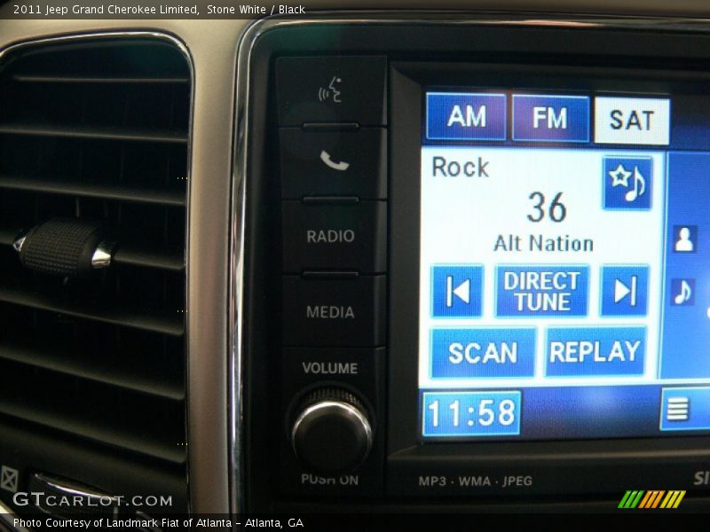 Stone White / Black 2011 Jeep Grand Cherokee Limited