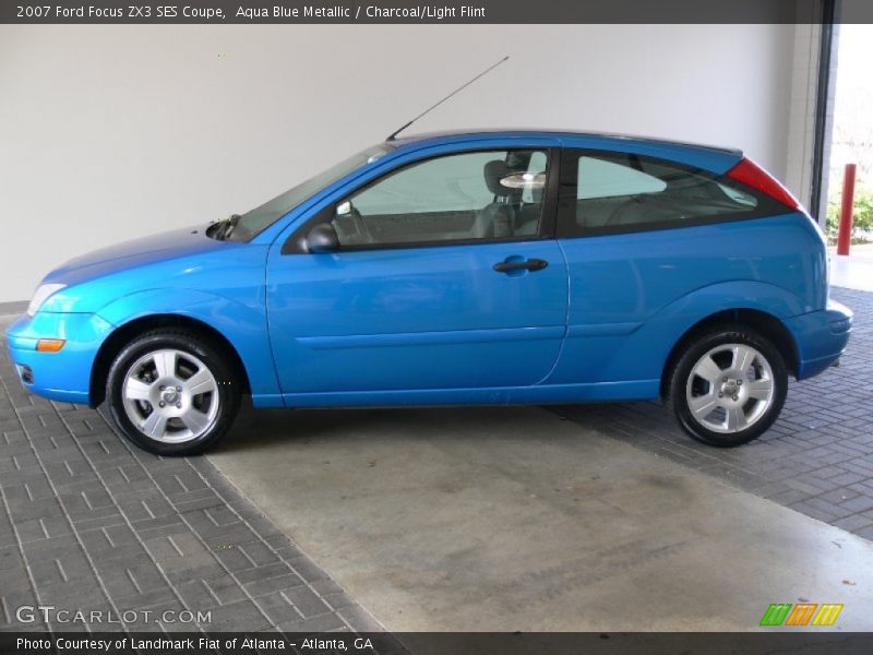 Aqua Blue Metallic / Charcoal/Light Flint 2007 Ford Focus ZX3 SES Coupe