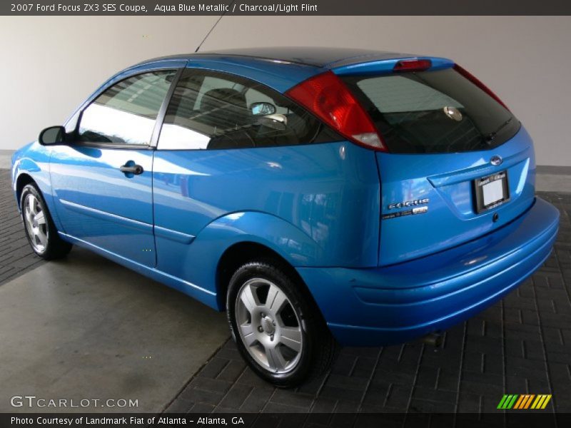 Aqua Blue Metallic / Charcoal/Light Flint 2007 Ford Focus ZX3 SES Coupe