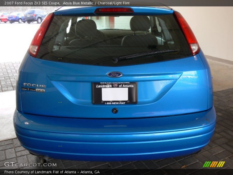Aqua Blue Metallic / Charcoal/Light Flint 2007 Ford Focus ZX3 SES Coupe