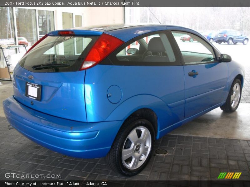 Aqua Blue Metallic / Charcoal/Light Flint 2007 Ford Focus ZX3 SES Coupe