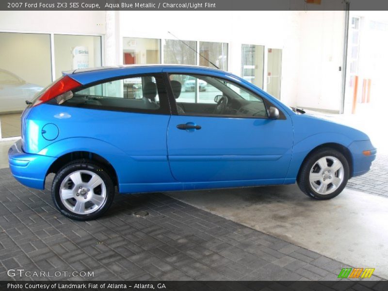 Aqua Blue Metallic / Charcoal/Light Flint 2007 Ford Focus ZX3 SES Coupe