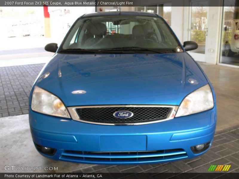 Aqua Blue Metallic / Charcoal/Light Flint 2007 Ford Focus ZX3 SES Coupe