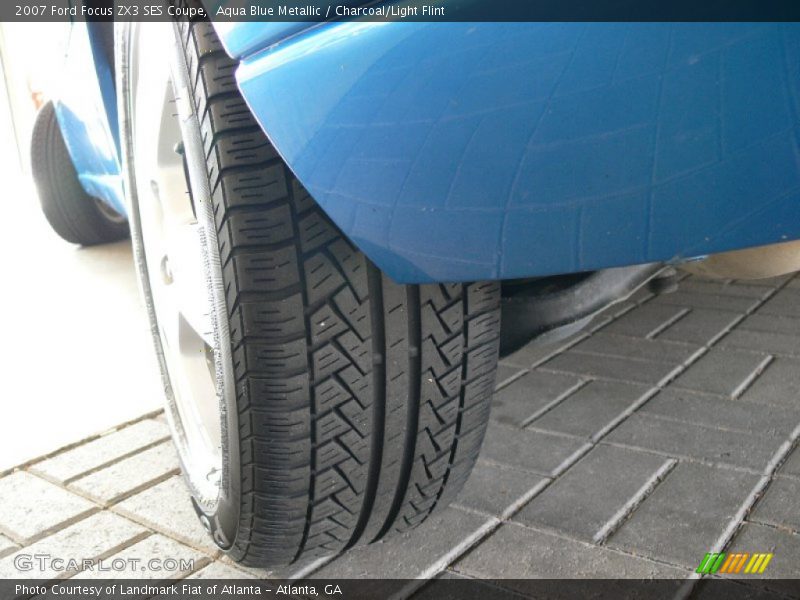 Aqua Blue Metallic / Charcoal/Light Flint 2007 Ford Focus ZX3 SES Coupe