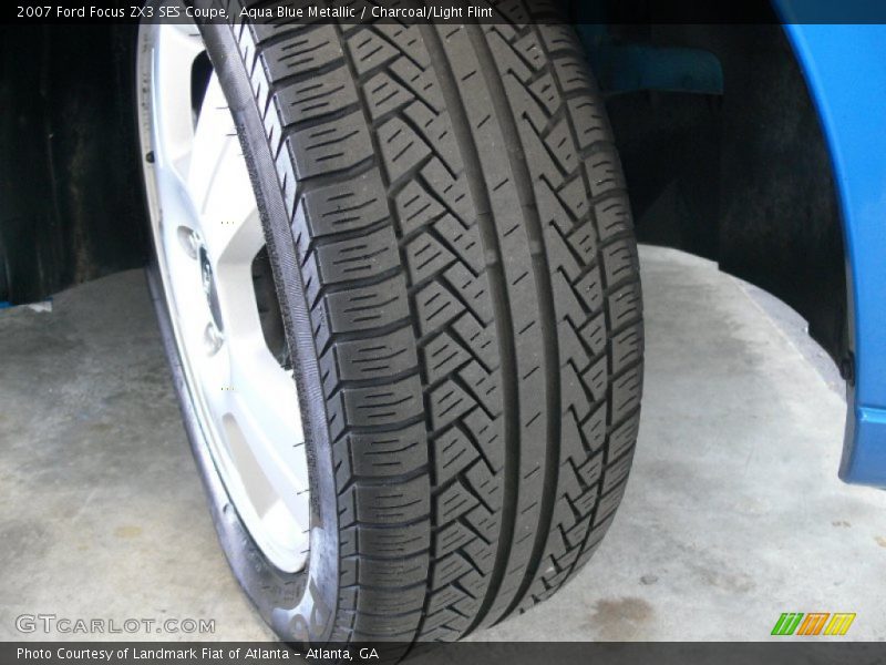 Aqua Blue Metallic / Charcoal/Light Flint 2007 Ford Focus ZX3 SES Coupe
