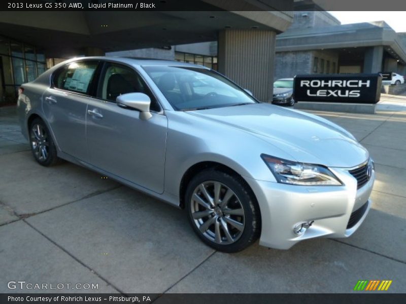Liquid Platinum / Black 2013 Lexus GS 350 AWD