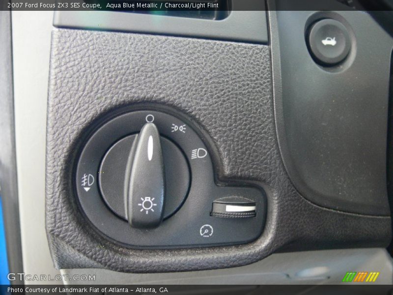 Aqua Blue Metallic / Charcoal/Light Flint 2007 Ford Focus ZX3 SES Coupe