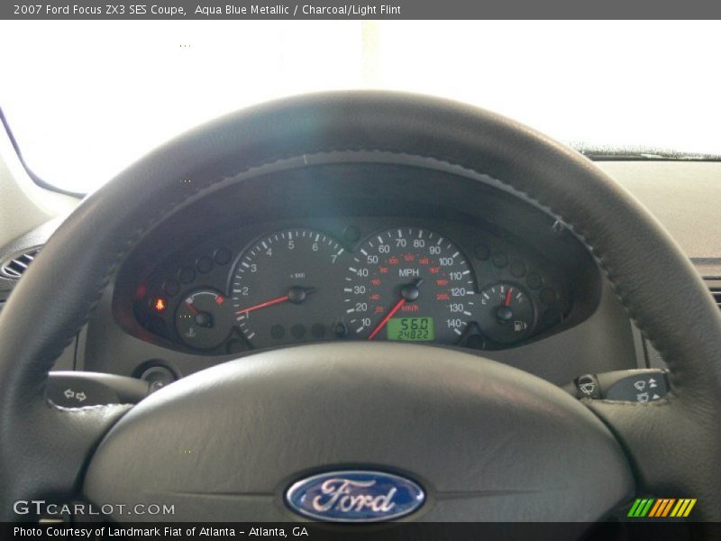 Aqua Blue Metallic / Charcoal/Light Flint 2007 Ford Focus ZX3 SES Coupe