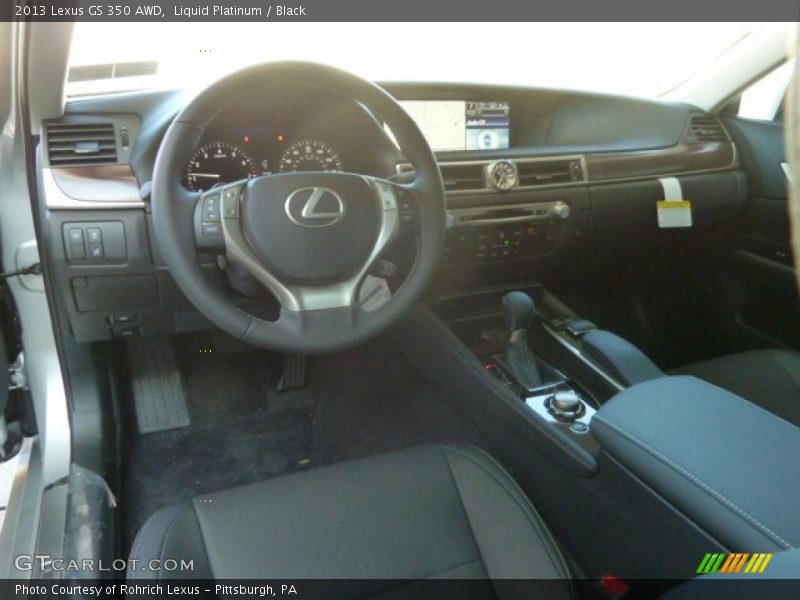 Liquid Platinum / Black 2013 Lexus GS 350 AWD