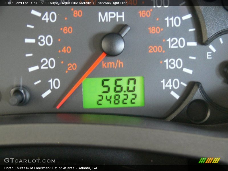 Aqua Blue Metallic / Charcoal/Light Flint 2007 Ford Focus ZX3 SES Coupe