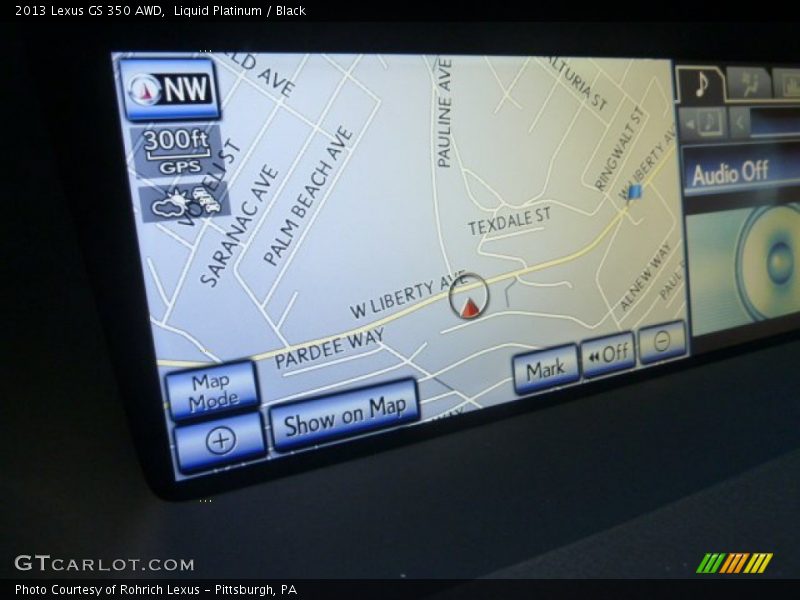 Navigation of 2013 GS 350 AWD