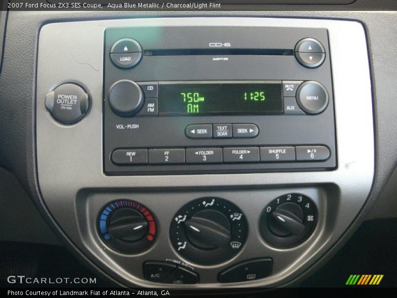 Aqua Blue Metallic / Charcoal/Light Flint 2007 Ford Focus ZX3 SES Coupe
