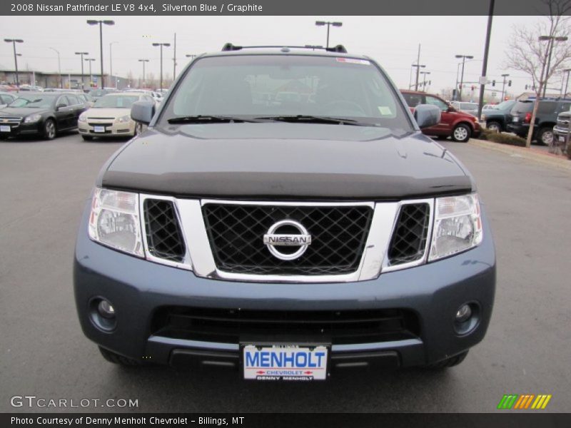 Silverton Blue / Graphite 2008 Nissan Pathfinder LE V8 4x4