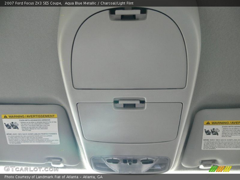 Aqua Blue Metallic / Charcoal/Light Flint 2007 Ford Focus ZX3 SES Coupe