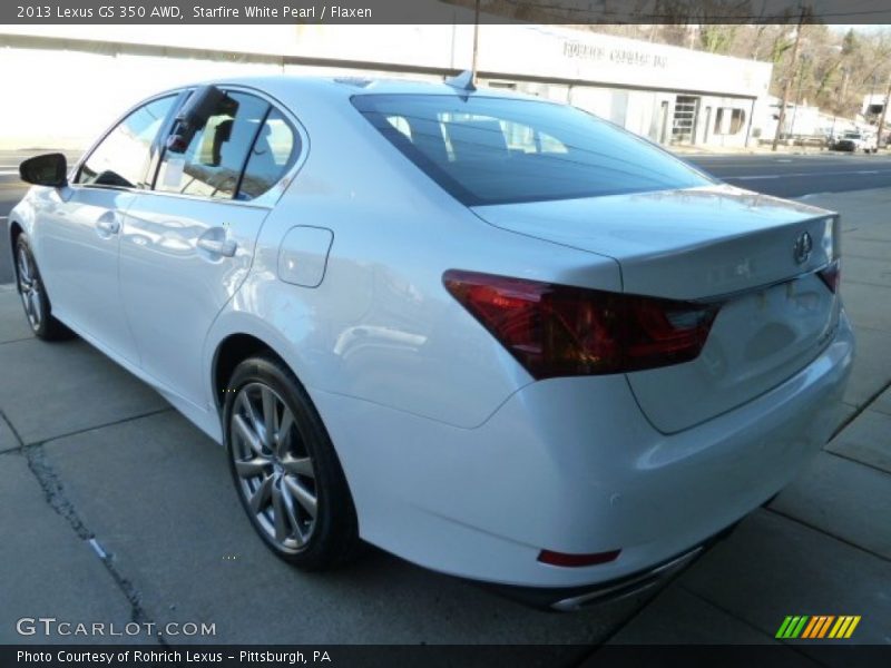 Starfire White Pearl / Flaxen 2013 Lexus GS 350 AWD