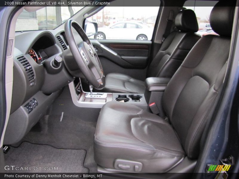 Silverton Blue / Graphite 2008 Nissan Pathfinder LE V8 4x4