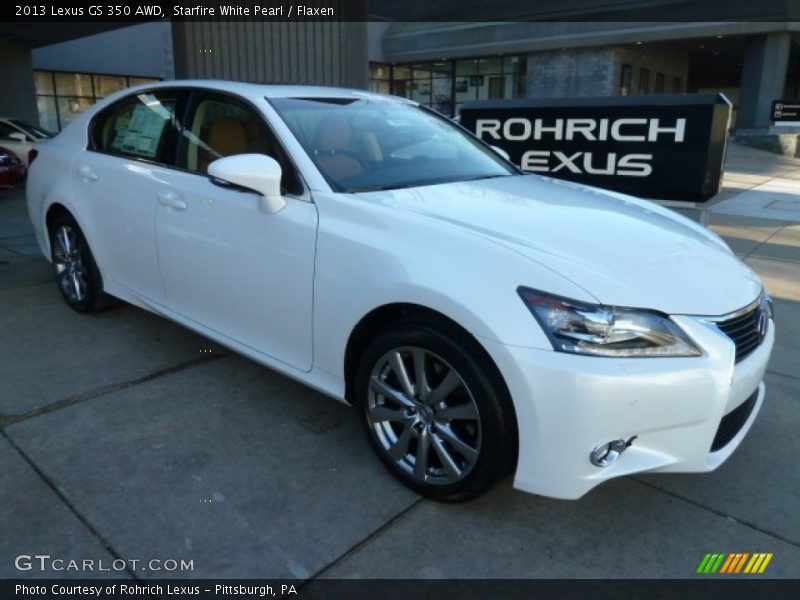Starfire White Pearl / Flaxen 2013 Lexus GS 350 AWD