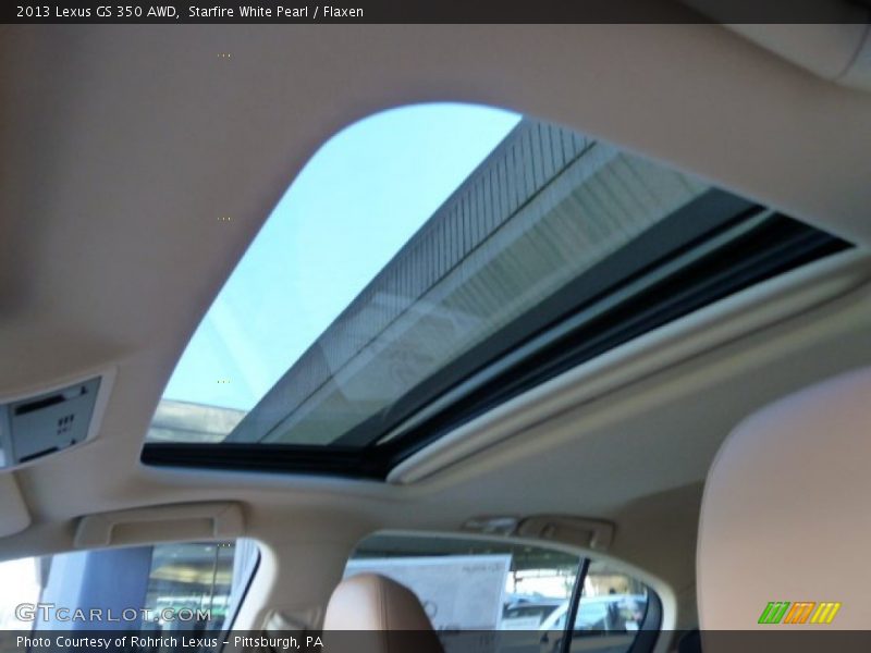 Starfire White Pearl / Flaxen 2013 Lexus GS 350 AWD