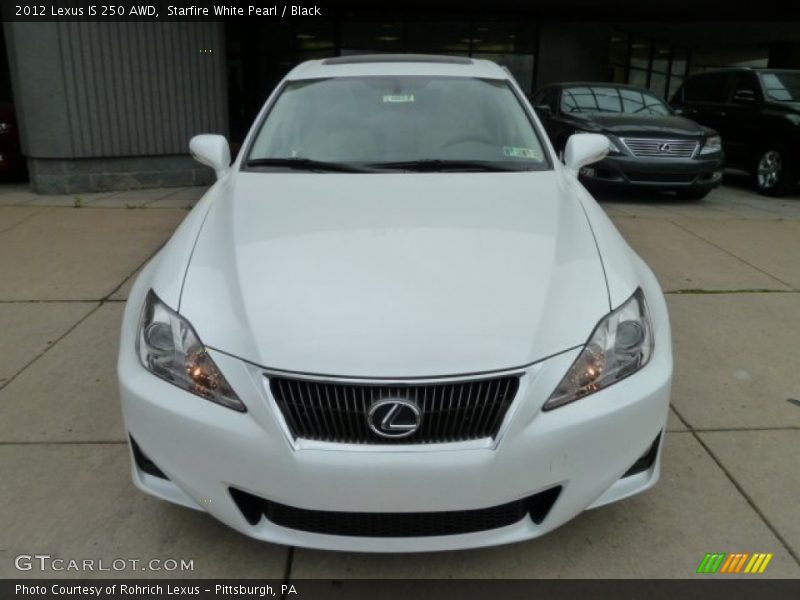 Starfire White Pearl / Black 2012 Lexus IS 250 AWD
