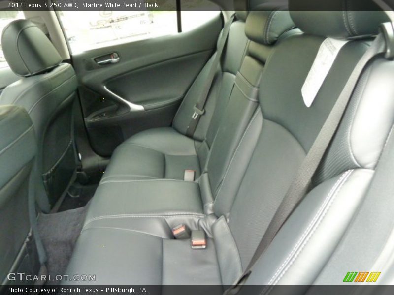 Starfire White Pearl / Black 2012 Lexus IS 250 AWD