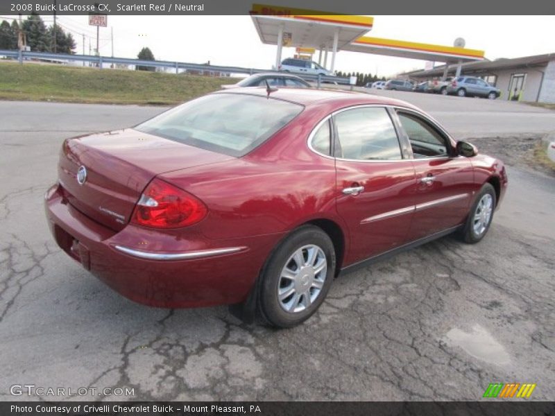Scarlett Red / Neutral 2008 Buick LaCrosse CX