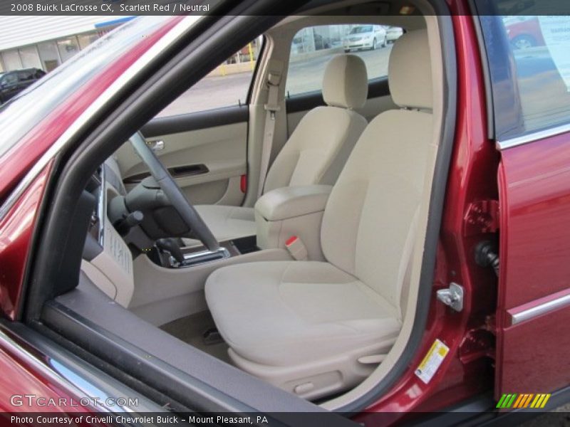 Scarlett Red / Neutral 2008 Buick LaCrosse CX