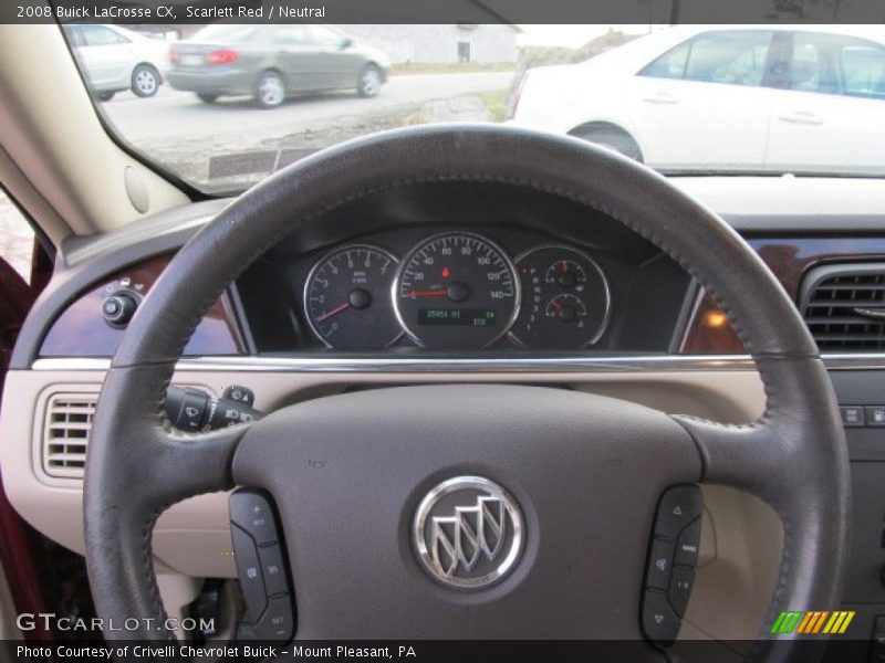 Scarlett Red / Neutral 2008 Buick LaCrosse CX