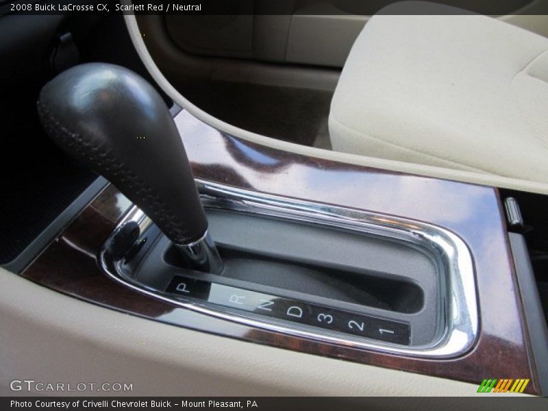 Scarlett Red / Neutral 2008 Buick LaCrosse CX