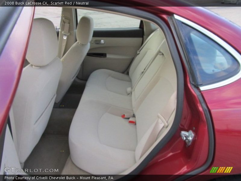 Scarlett Red / Neutral 2008 Buick LaCrosse CX