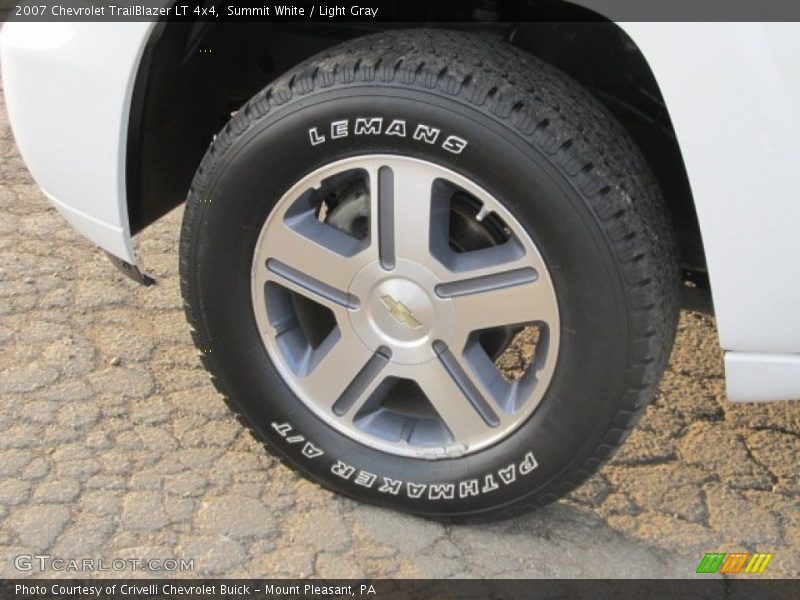 Summit White / Light Gray 2007 Chevrolet TrailBlazer LT 4x4