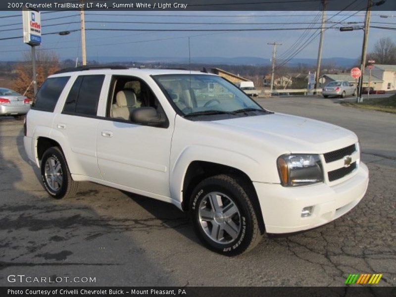 Summit White / Light Gray 2007 Chevrolet TrailBlazer LT 4x4