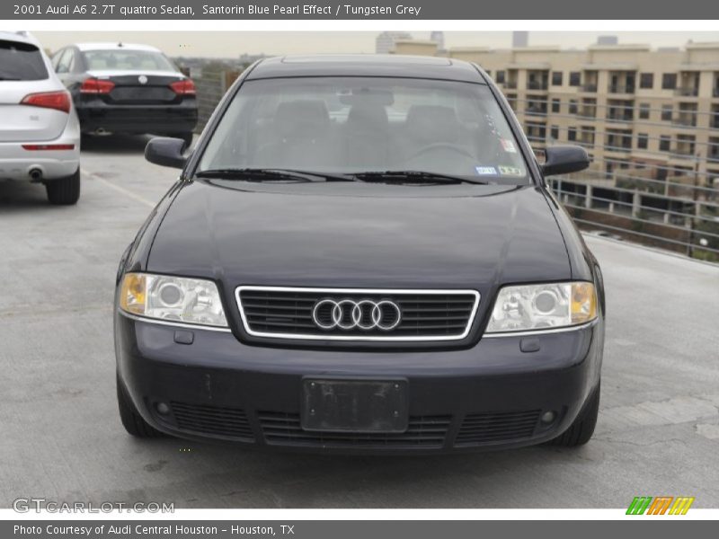 Santorin Blue Pearl Effect / Tungsten Grey 2001 Audi A6 2.7T quattro Sedan