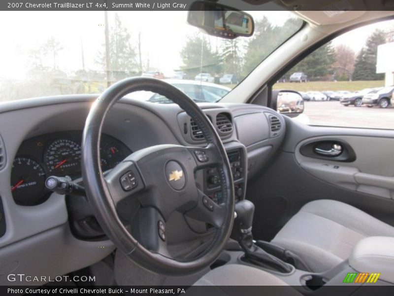 Summit White / Light Gray 2007 Chevrolet TrailBlazer LT 4x4