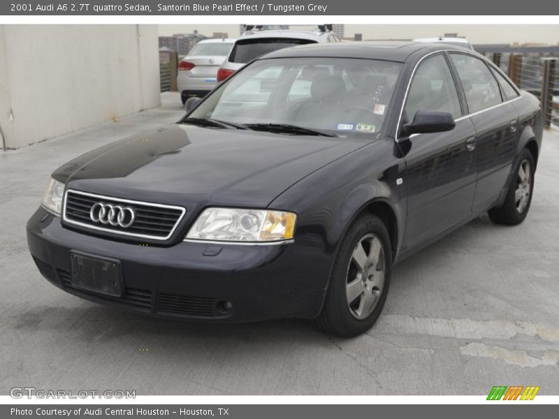 Santorin Blue Pearl Effect / Tungsten Grey 2001 Audi A6 2.7T quattro Sedan