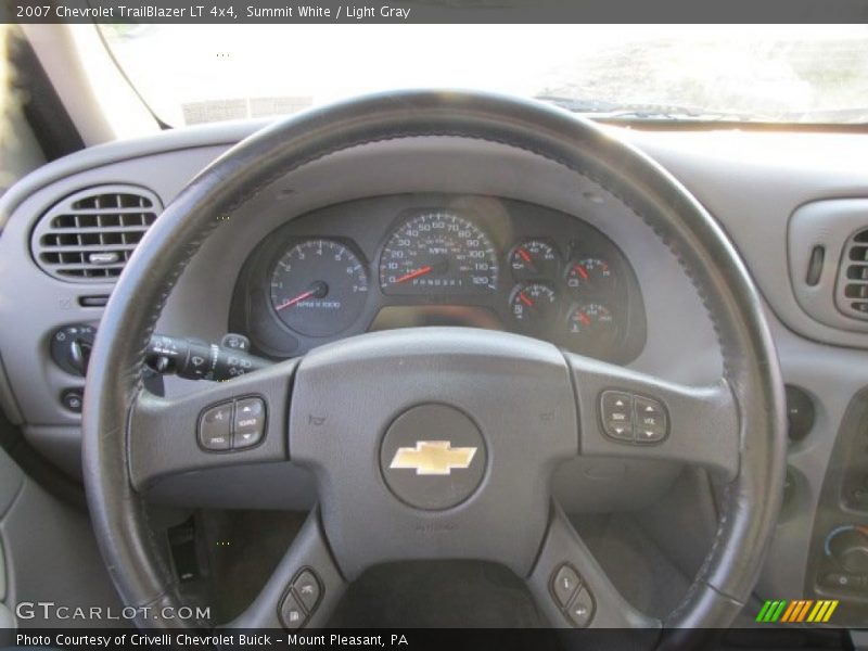Summit White / Light Gray 2007 Chevrolet TrailBlazer LT 4x4