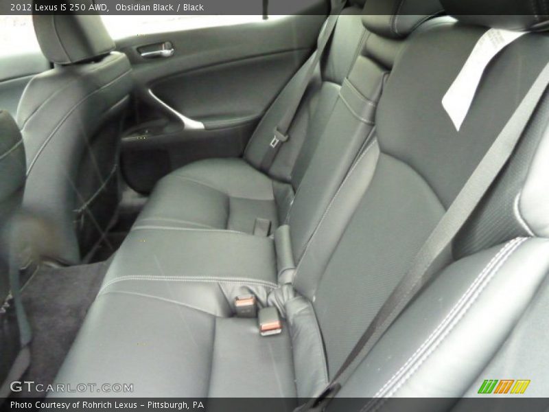 Obsidian Black / Black 2012 Lexus IS 250 AWD