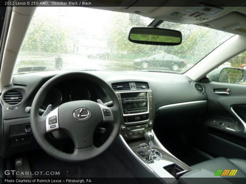 Obsidian Black / Black 2012 Lexus IS 250 AWD