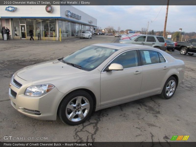 Gold Mist Metallic / Ebony 2010 Chevrolet Malibu LT Sedan