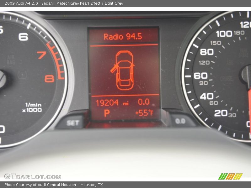 Meteor Grey Pearl Effect / Light Grey 2009 Audi A4 2.0T Sedan